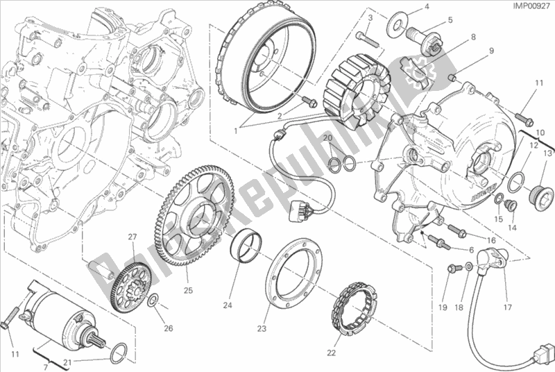 Todas las partes para Arranque Eléctrico Y Encendido de Ducati Superbike 959 Panigale ABS 2017